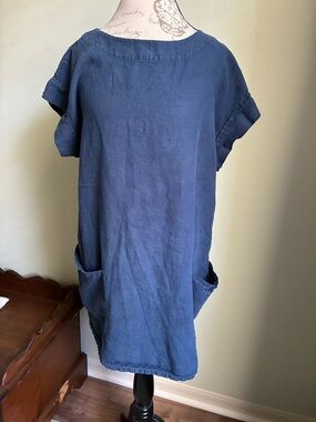 Bryn Walker Navy Linen Tunic